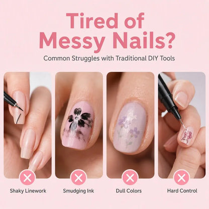 Dual-Ended Nail Art Pens – DIY Manicure Drawing Set